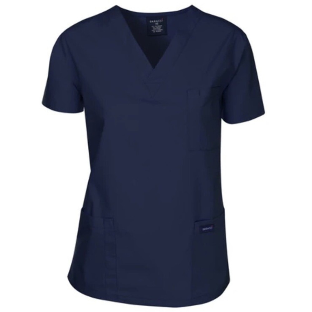 Dagacci Medical Uniform Unisex Scrubs Top New with Tags Small Navy V Neck Nice